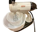 Sunbeam Mixmaster Stand Mixer Tested Working W/ 2 Original Glass Bowls & Beaters. Fixed Price $99.00.