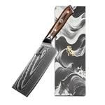 Soden 7" Nakiri Knife Japanese VG-10 Damascus Steel, 67 Layer Razor Sharp Asi.... Fixed Price $72.89.
