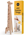 New Ototo The Giraffe Toaster Tongs - Multipurpose Wooden Jerry, Yellow. Fixed Price $20.94.