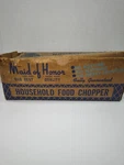 Vintage Maid Of Honor Household Food Chopper No. 4702 Sears Roebuck W/ Box. Fixed Price $24.99.