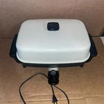 Vintage Presto 15" Electric Skillet, High Dome Immersible Fry Pan 0682105. Fixed Price $9.99.