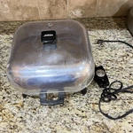 Vintage 11.5" Sunbeam Cast Aluminum Electric Skillet Frying Pan #61B-1 Domed Lid. Fixed Price $39.99.