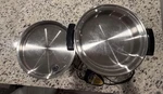 Vintage Royal Prestige Titanium Stainless Liquid Core Electric 11 Skillet Pan. Fixed Price $89.00.