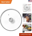 Elegant 9.5-INCH Tempered Glass Lid For 10-INCH Skillet Enhance Your Cooking. Fixed Price $22.79.