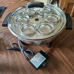 Townecraft Stainless Steel Electric Skillet 17450 W/egg Poacher Insert Usa Made. Fixed Price $69.95.