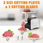 Cheffano Electric Meat Grinder, 2000W Max Stainless Steel 2-BLADES/3-PLATES. Fixed Price $36.90.