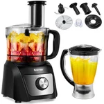 Costway 8 Cup Food Processor 500W Variable Speed Blender Chopper W/ 3 Blades. Fixed Price $74.01.