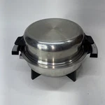 Webalco 17906 Lifetime Liquid Core Electric Skillet With Lid 11" Diameter 900W. Fixed Price $59.99.