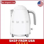 Smeg 50S Retro Style 7 Cup Electric Kettle, White, Rust Resistant New. Fixed Price $144.99.