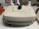 Vintage West Bend Electric Skillet 14"X10" Model 72106 Sensa-temp Control Tan. Fixed Price $29.00.