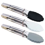 Mini With Silicone Tips 7-INCH Small Serving Tongs, Set Of 3 (black Whi.... Fixed Price $14.93.