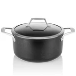Techef Onyx Collection 5-QUART Soup Pot Glass Lid Coated Teflon Platinum. Fixed Price $91.42.