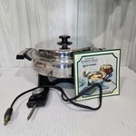 Lifetime West Bend Electric Skillet Fry Pan 11 With Lid 17906 900 Watts Usa. Fixed Price $59.95.