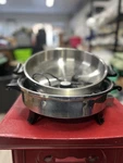 Regal Ware Society 12" Stainless Electric Liquid Core Skillet W/ Dome Lid K7253. Fixed Price $51.53.