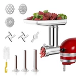 Stainless Steel Meat Grinder Attachments For Kitchenaid Mixers, Metal Food Gr.... Fixed Price $118.57.