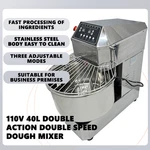 110V 40L Dual-speed And Dual-action Dough Mixer Variable-frequency Flour. Fixed Price $1764.56.