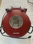 Kalorik Hot Stone Pizza PZM43618 Red Electric 12 Round Handled Indoor Oven Vgc. Fixed Price $49.99.