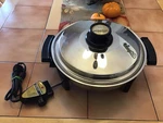 Kitchen Craft West Bend 11" Electric Skillet Liquid Core Stainless Steel 246B. Fixed Price $48.95.