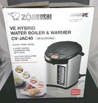 Zojirushi CV-JAC40 4L Ve Hybrid Water Boiler Dispenser Tested. Fixed Price $149.89.