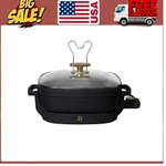 " Beautiful 5 In 1 Electric Skillet - Expandable Up To 7 Qt With Glass Lid. Blac. Fixed Price $50.00.