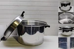 Saladmaster 16 Qt Stockpot T304S Surgical Stainless Dutch Oven Fry Saute Pan Lid. Fixed Price $869.99.