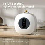 Electrolux Electric Tank Water Heater 8 Gallon, Demand Point Of Use Hot. Fixed Price $199.95.