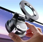 Lisen A608 Magnetic Grip Suction Cup Phone Mount, Black, Magsafe, Hands Free. Fixed Price $16.99.