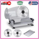 Meat Slicer, 200W Electric Food With Removable 7.5 Stainless Silver. Fixed Price $154.79.