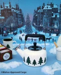 Crate & Barrel Chantal Holiday Tree Tea Kettle -nib- Enjoy Cozy Cup!. Fixed Price $69.95.