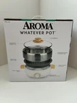 Aroma Housewares AMC-130 Whatever Pot, Indoor Grill, Hot With Glass Lid 2.5L. Fixed Price $44.99.