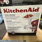 Kitchenaid Fga Food Grinder Stand Mixer Attachment White, Fine/coarse Plates. Fixed Price $34.00.