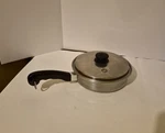Saladmaster 18-8 Tri-clad 9" Stainless Steel Saucepan Skillet With Vapo Lid. Fixed Price $44.99.