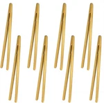 8 Pcs Bamboo For Toaster, Wooden Tongs, 7 Inches Mini Brown. Fixed Price $9.12.