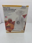 Oster 4726 Heavy Duty Food Grinder & Sausage Maker W/ Original Box Instruction. Fixed Price $74.99.