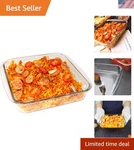 8IN Square Glass Baking Dish, 1.6QT Pan, Dishes For Oven. Fixed Price $50.83.