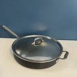 Vtg All Clad Ltd Non Stick Qt 13.5 Frying Pan Skillet Double Handled + Lid. Fixed Price $45.00.