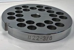 Food Service Knives #22 Meat Grinder Plate 3/8 In.. Fixed Price $45.75.