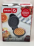 Dash Skull Mini Waffle Maker Non Stick 4" Cooking Surface Black 35W New Open Box. Fixed Price $17.95.