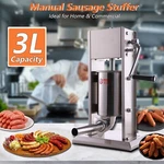 New Hakka 3L/7LB Sausage Stuffer 2 Speed Stainless Steel Meat Filler Maker. Fixed Price $129.99.