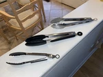 Used Baker & Chef Kitchen Tongs Stainless Steel - Three (3). Fixed Price $9.99.