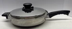 11 Lustre Craft West Bend Stainless Steel Skillet W/ Lid Usa Multi-core Fry Pan. Fixed Price $34.96.