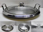 Lifetime Regalware Skillet 12" Stainless Frying Pan Serving Dish & Glass Lid. Fixed Price $248.97.