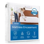 Mattress Encasement Queen Waterproof Zippered Quiet Cover Linenspa White Size. Fixed Price $51.99.