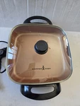 Copper Chef Electric Skillet 12" Simmer Saute Steam Fry Countertop Cm 813 Tested. Fixed Price $32.00.