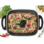 Inch Deep Dish Non-stick Electric Skillet With Glass Cover 16" X 12" 3". Fixed Price $46.09.