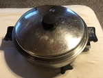 Saladmaster 7817 Stainless Steel 11" Electric Skillet Pan Working With Vapor Lid. Fixed Price $24.50.