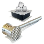 Stainless Steel Meat Tenderizer Tools, Heavy Duty Kitchen Hammer With .... Fixed Price $24.19.