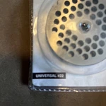 #22 Stainless Steel Grinder Plate 7MM Lincoln Outfitters Sku #31200054. Fixed Price $9.99.