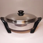 Saladmaster 12" Electric Skillet With Lid Oil Core SA012OCU Works, No Cord. Fixed Price $125.00.
