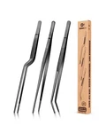 Fine Cooking Tweezers Set, Professional Stainless Steel Food Tongs, Kitchen B.... Fixed Price $39.58.